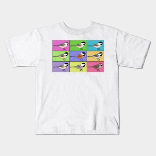 Warhol Birds - Chickadee Kids T-Shirt